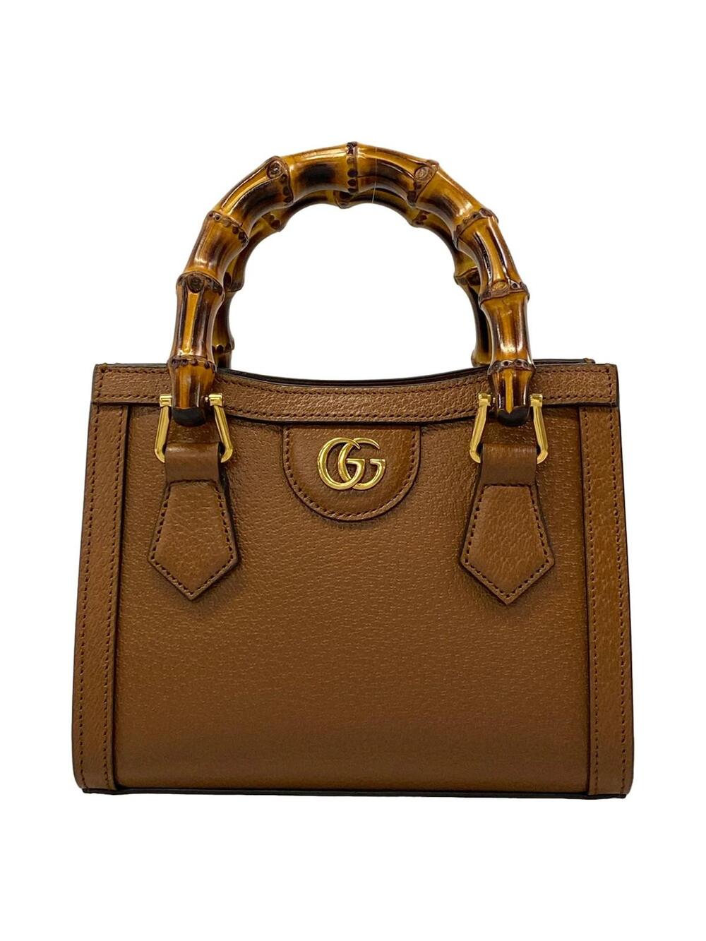 Gucci Diana Brown Leather Bamboo #352951G25B
